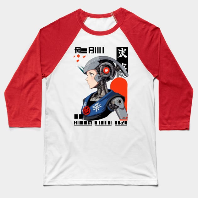 Cyborg Propaganda Baseball T-Shirt by Jason's Finery